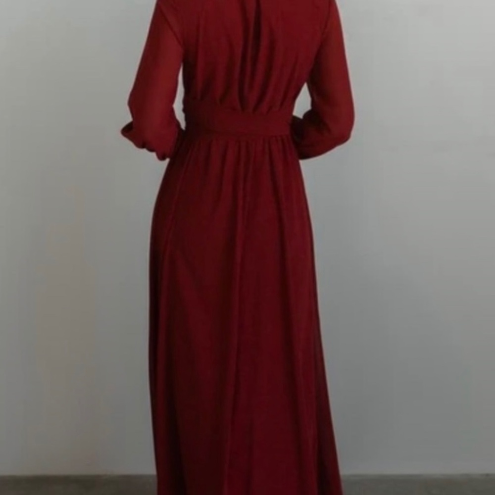 baltic born Lydia dress in burgundy - Picture 3 of 6